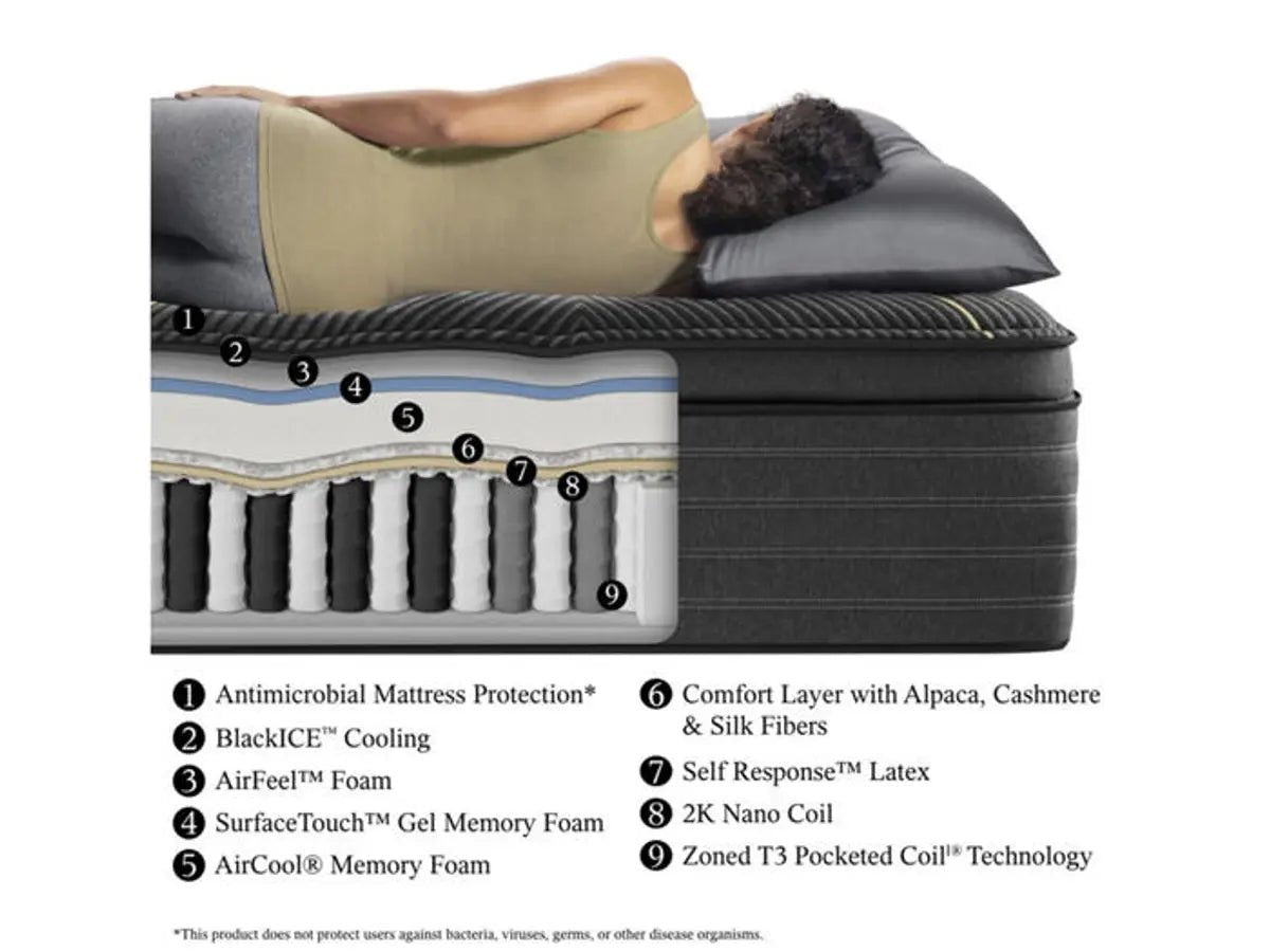 Beautyrest Black K-Class 16.5" Plush Pillow Top Mattress