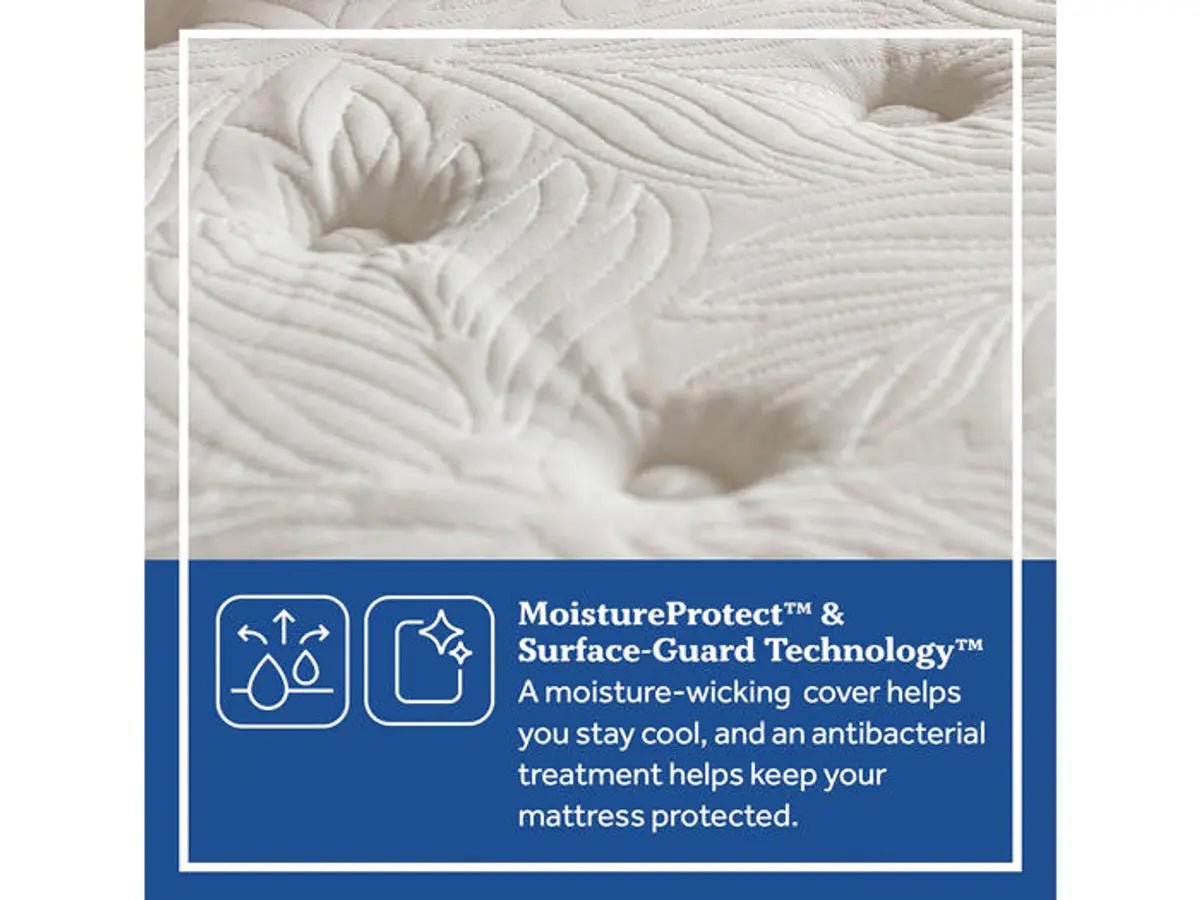 Sealy Posturepedic  Summer Rose  Plush Euro Pillow Top Mattress