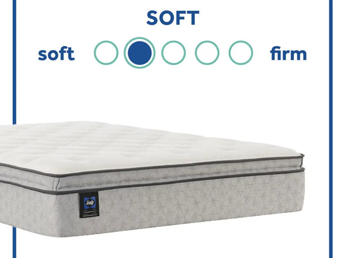 Sealy Essentials Winter Green 13" Plush Euro Pillow Top Mattress