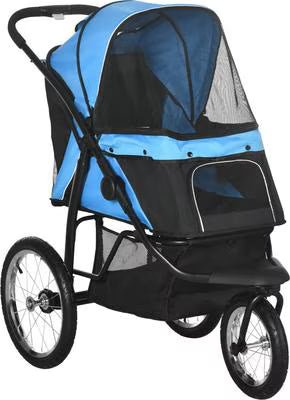 PawHut Small & Medium Dog Stroller, Gray