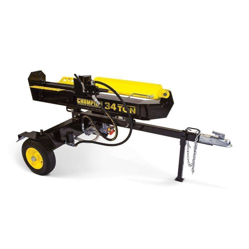 Champion Power Equipment 100425 34-Ton Log Splitter with 338cc Engine – Horizontal & Vertical Operation