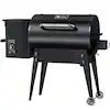 456 sq. in. Wood Pellet Grill and Smoker BBQ with PID Auto Temperature Control, Folding Legs for Patio or RV in Black