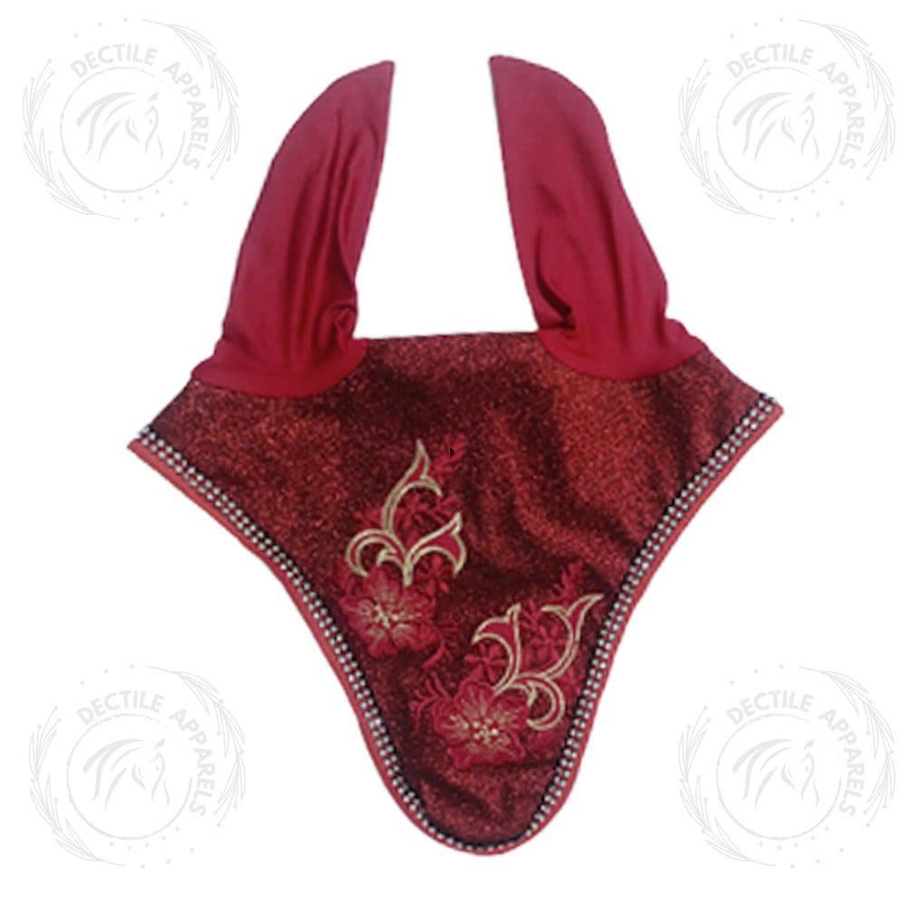 Red Fairy Glitter Equestrian Saddle Pad Set