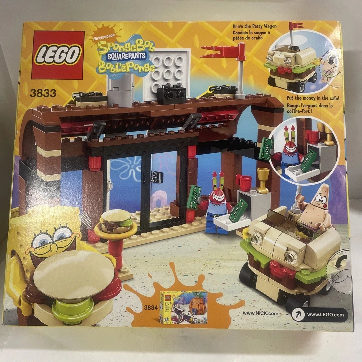 Lego Krusty Krab Adventures #3833 SpongeBob SquarePants-Factory Sealed Set M member432453 (5521)