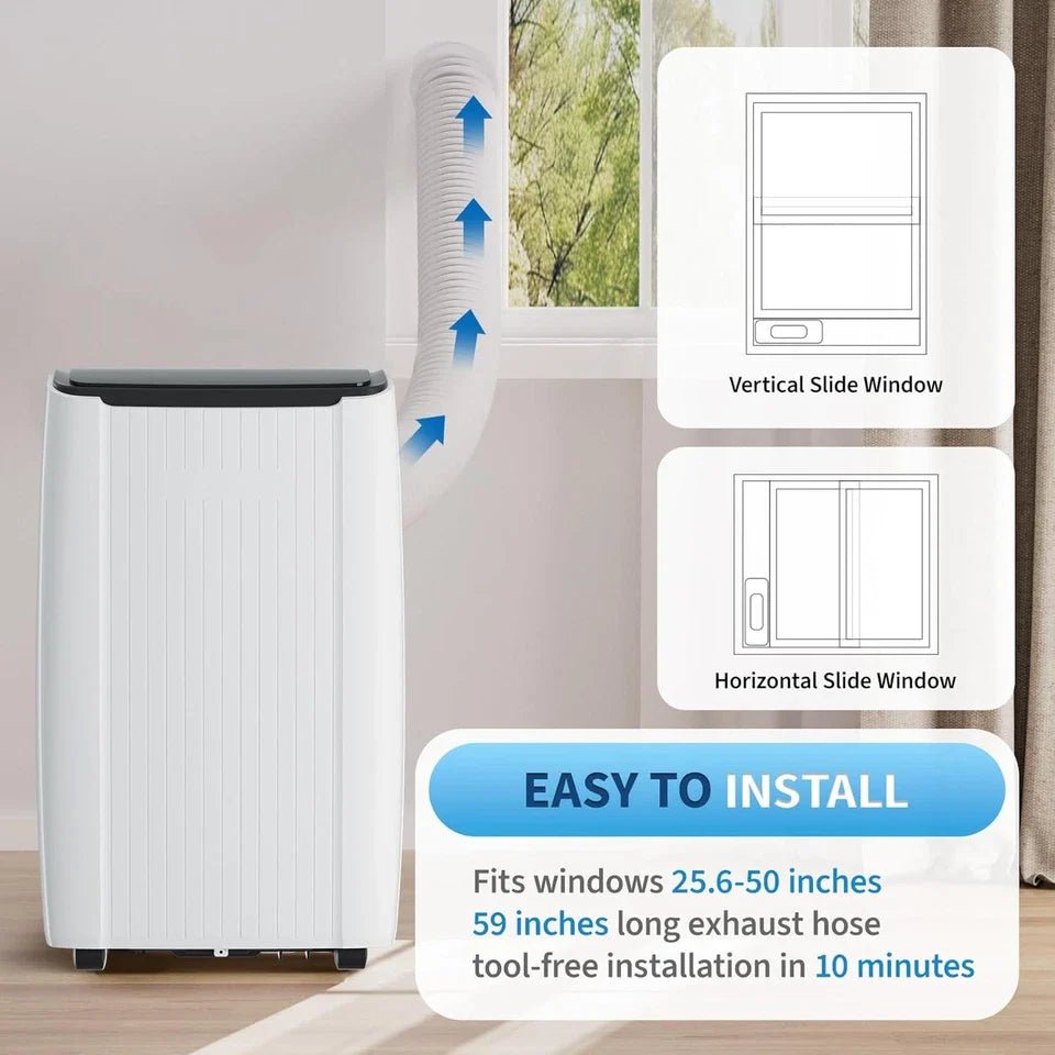 14000 BTU Portable Air Conditioner 5-in-1 Floor AC