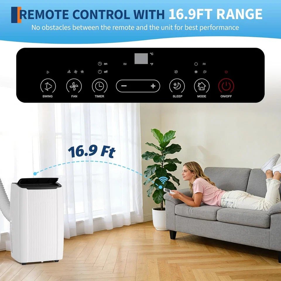14000 BTU Portable Air Conditioner 5-in-1 Floor AC