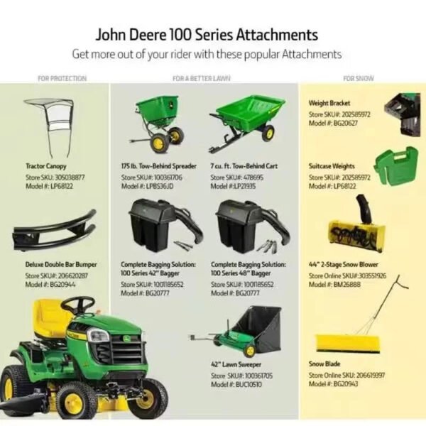 42″ Gas Riding Lawn Tractor – Hydrostatic Drive, Heavy-Duty Residential Mower