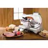 Cast Aluminum Electric Meat Slicer, 330W with Straight Blade