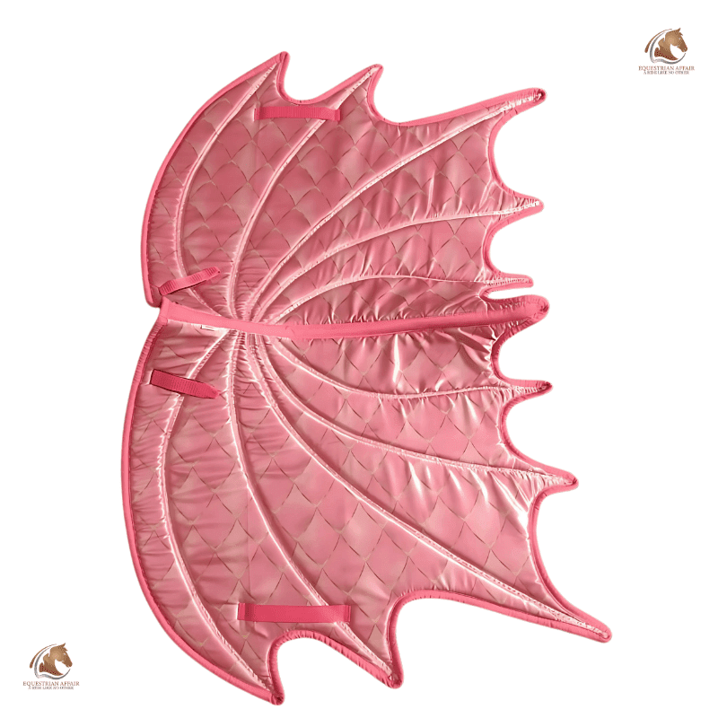 Pink Dragon Wing Saddle Pad Set