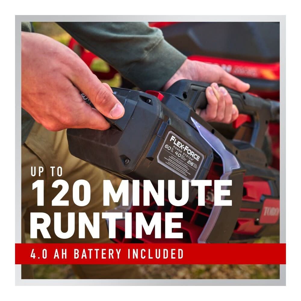 Toro 60V Maximum 900 CFM Cordless Leaf Blower Kit with Battery & Charger