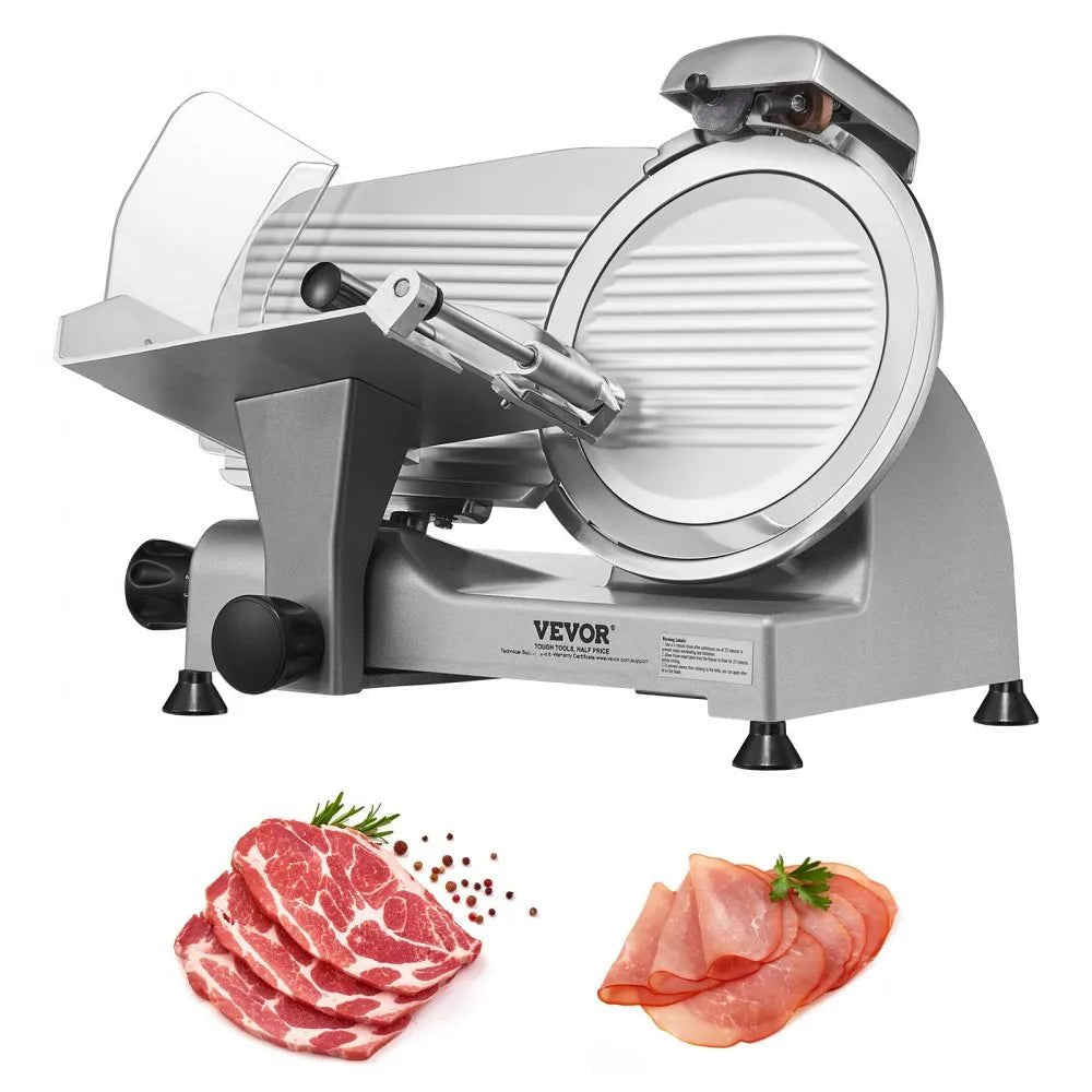 Meat Slicer, 340W Electric Deli Food Slicer with 10" SUS420 Stainless Steel